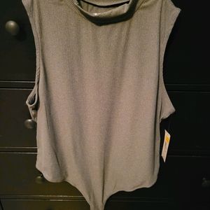 No Boundaries Grey Bodysuit